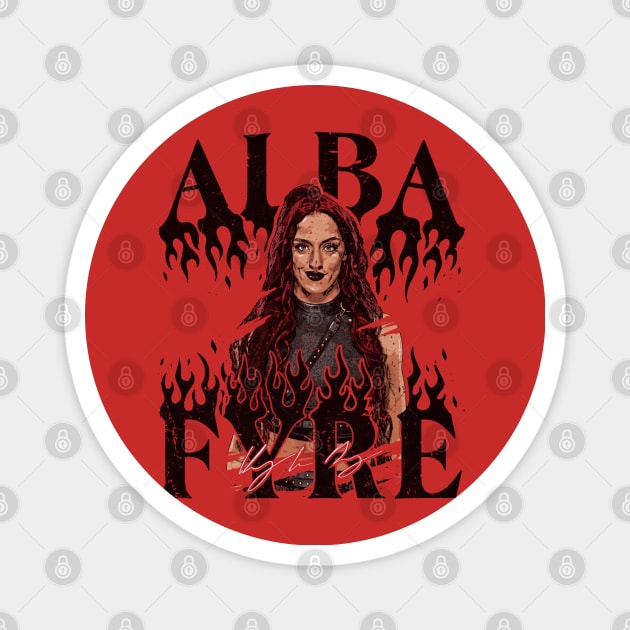 Alba Fyre Pose Magnet by MunMun_Design